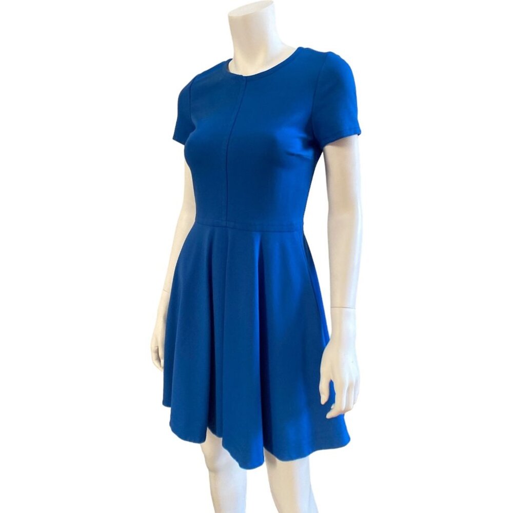 Diane Von Furstenberg Ivana Blue Short Sleeve Fit & Flare Dress,  Size 6 - Picture 13 of 16